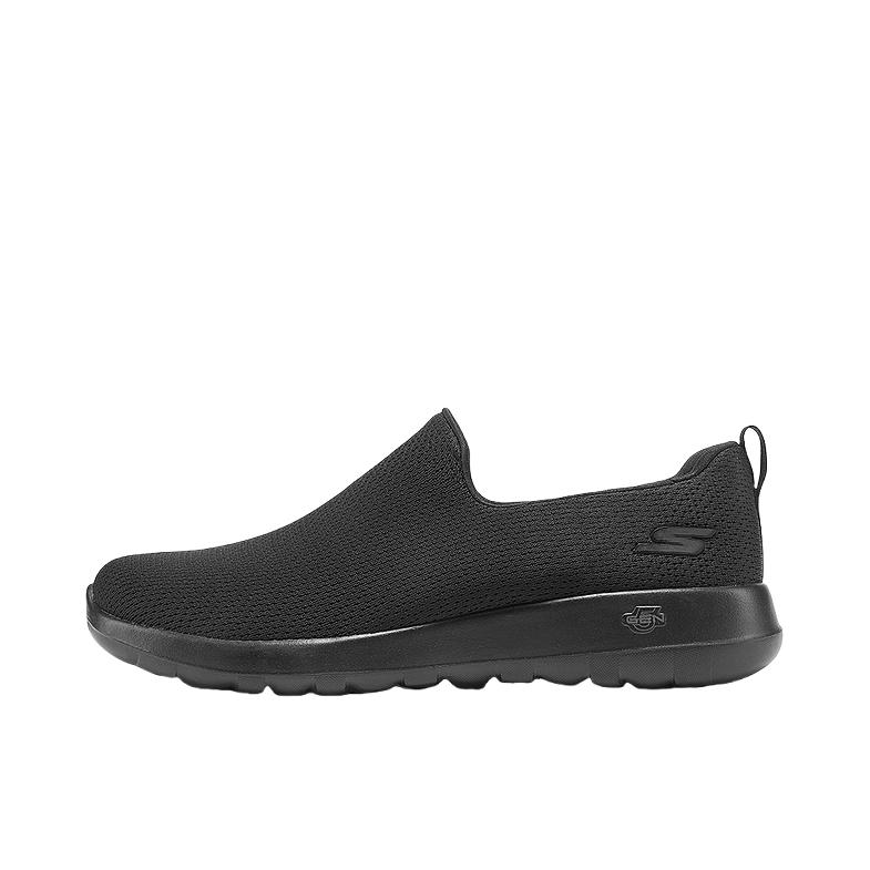推荐商品：Skechers/斯凯奇 Go Walk Joy 复古百搭 舒适轻便 网布透气 缓震软底 防滑 一脚穿 运动休闲鞋 深黑色