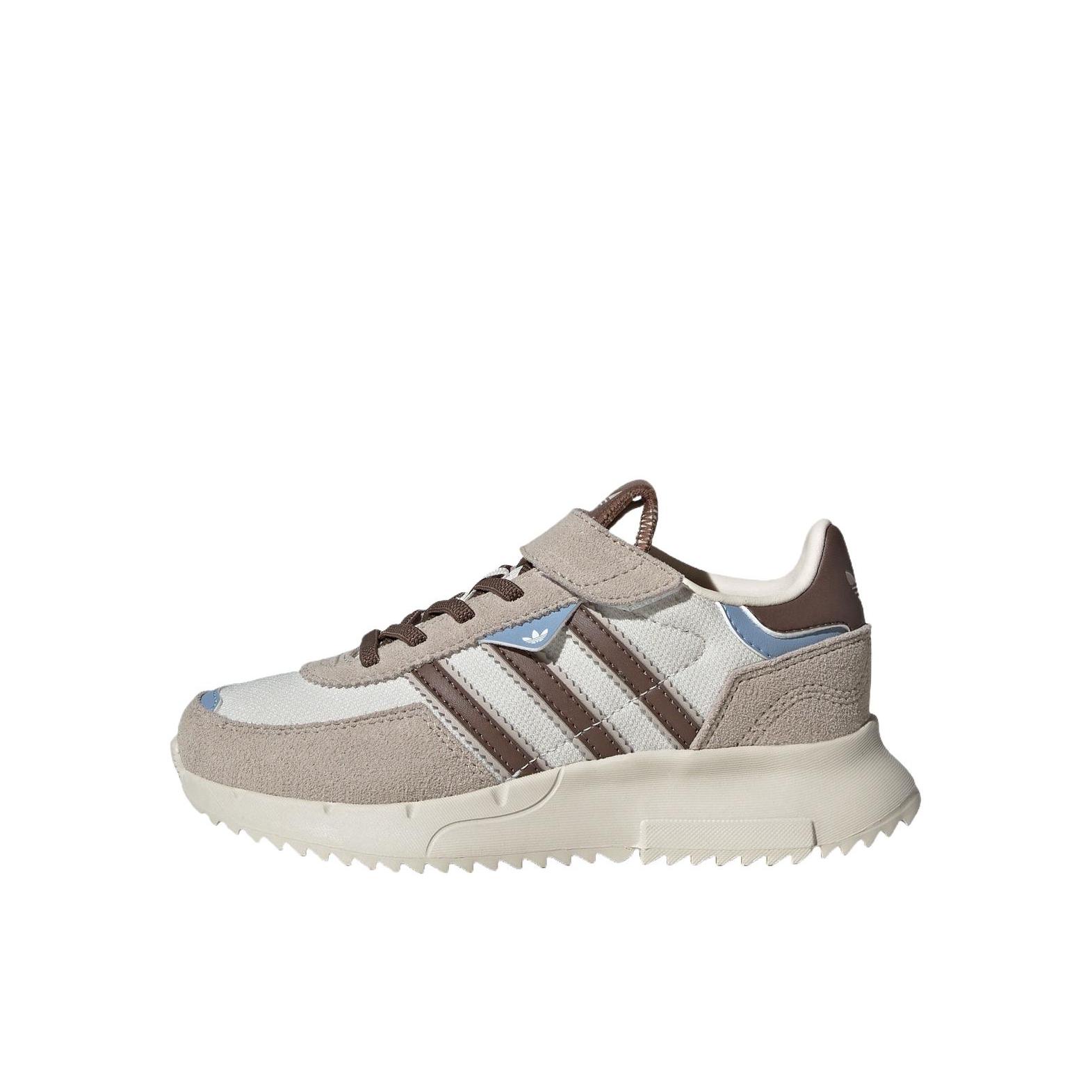 推荐商品：adidas Originals Retropy F2 舒适透气 防滑耐磨 轻便 魔术贴 百搭休闲 运动鞋儿童 小童/轨道灰/岩层深土地棕/奇迹棕