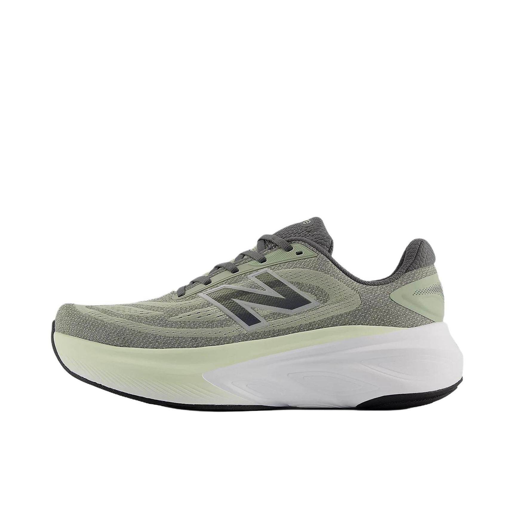 推荐商品：New Balance Fresh Foam X More v6 跑鞋 缓震回弹支撑 D宽/绿色/深灰色 