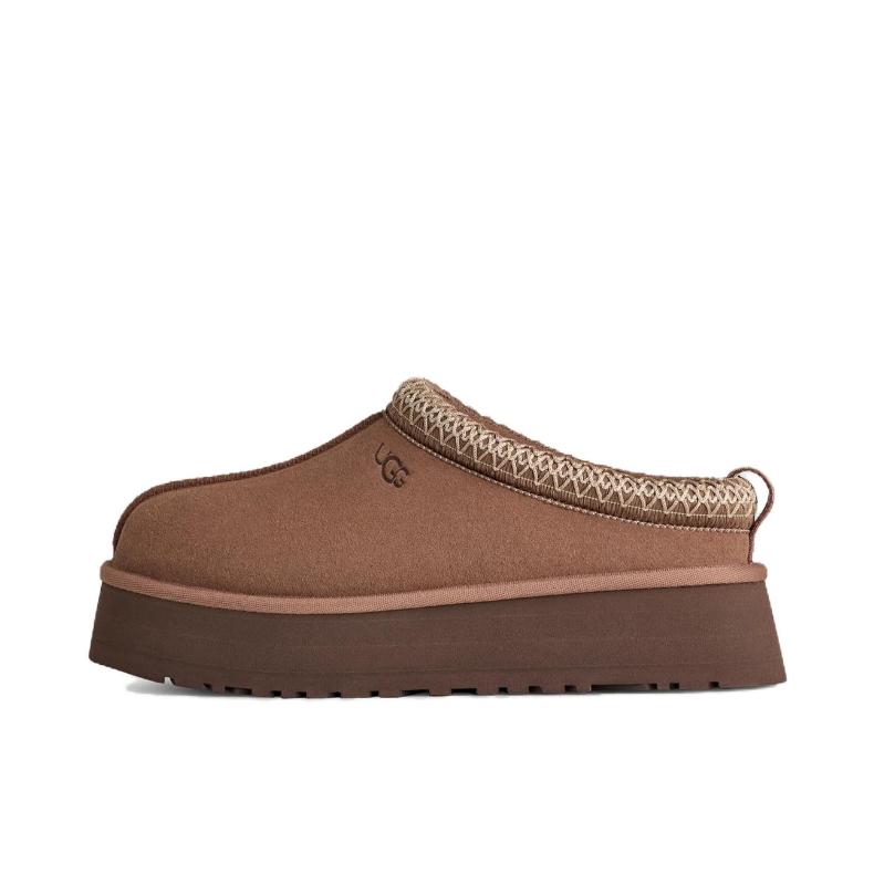 推荐商品：UGG Tasman 运动休闲鞋 编织花边一脚蹬厚底舒适防滑耐磨圆头百搭简约 棕色/褐色