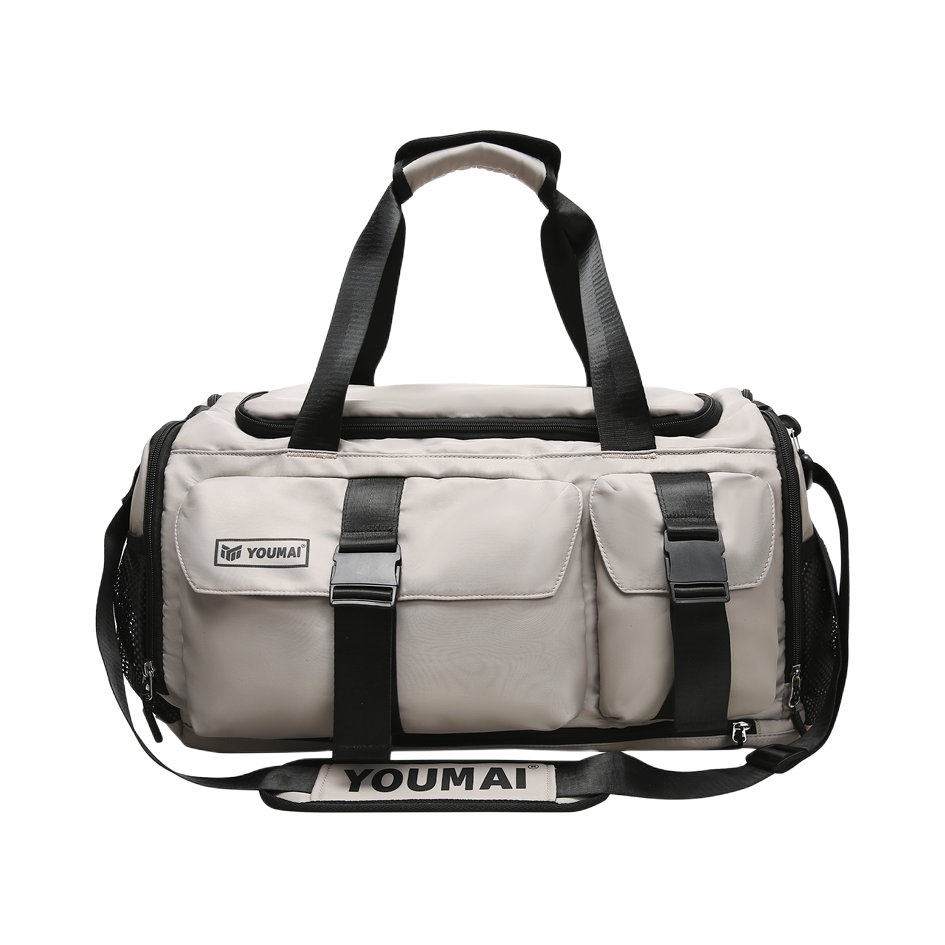 推荐商品：德力熊 情侣款轻便训练尼龙多色健身包