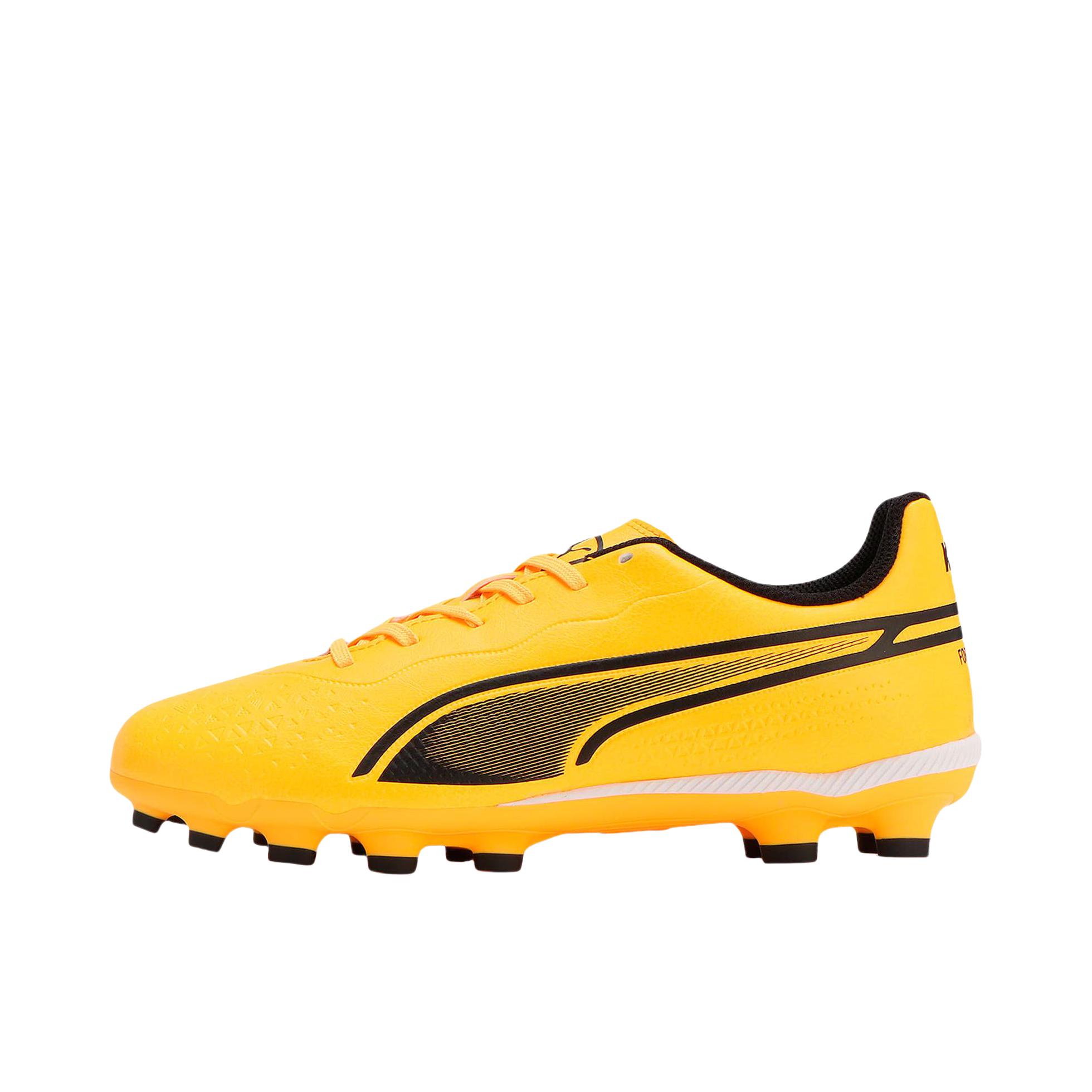 推荐商品：Puma/彪马 King Pro 21 HG/AG 硬场地 防滑耐磨 舒适轻便 减震 胶质 短钉 足球鞋 大童/黄色/黑色