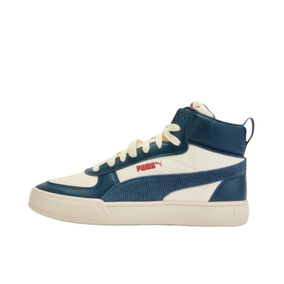 推荐商品：Puma/彪马 Caven Dime 小白鞋 板鞋 缓震回弹防滑耐磨轻便透气舒适百搭复古薄底美式流光风 米白色/蓝色