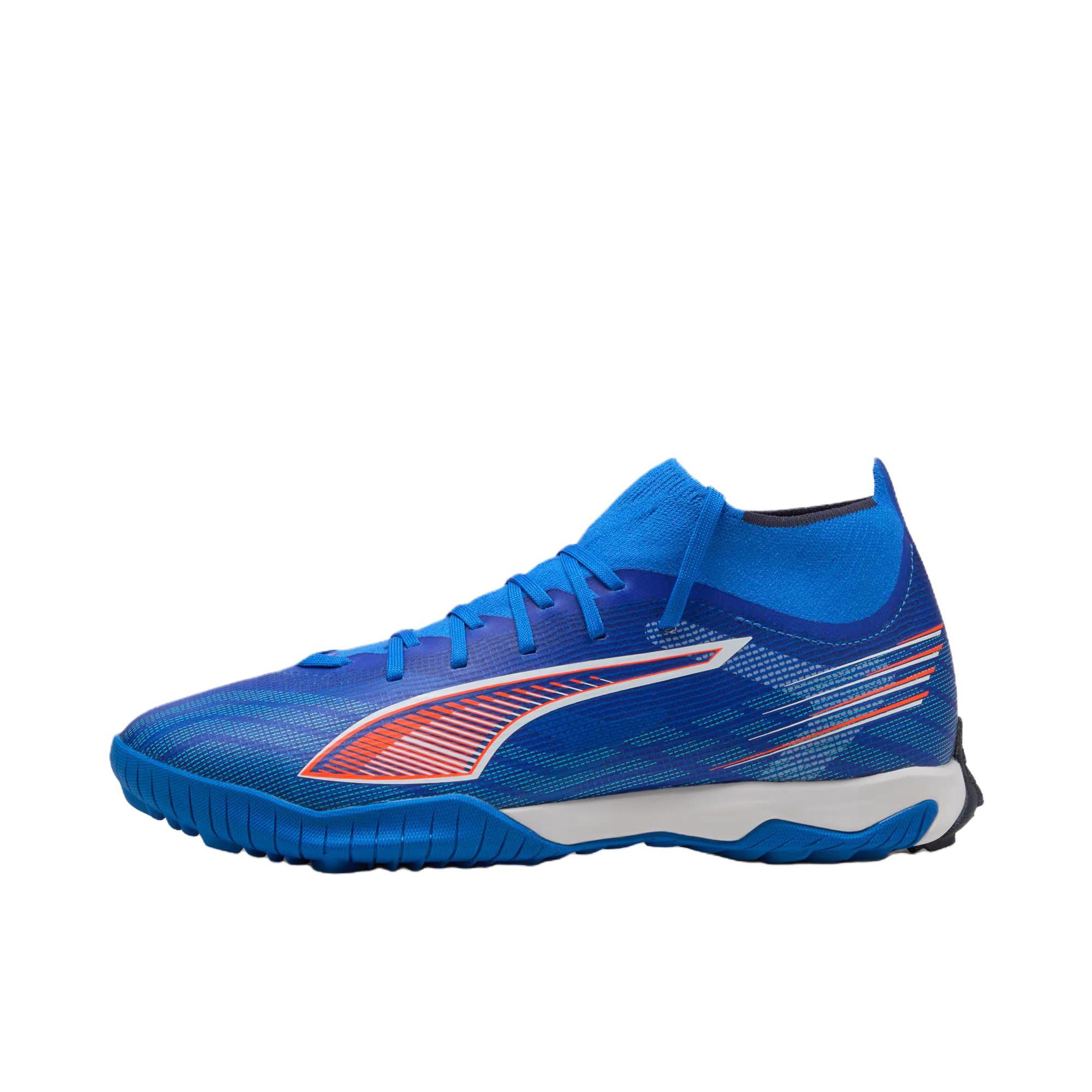 推荐商品：Puma/彪马 ULTRA 6 MATCH 足球鞋 TT胶质碎钉 蓝色/白色/淡橙色