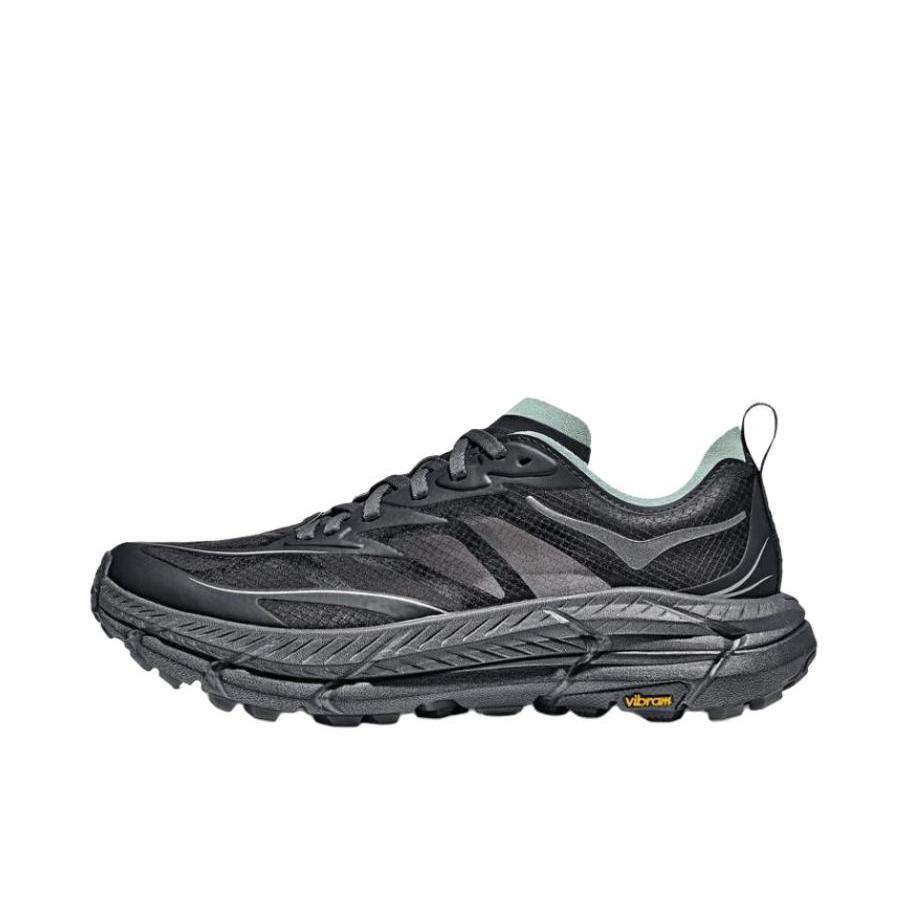 推荐商品：HOKA ONE ONE  Mafate Speed 4  减震回弹 防滑耐磨 舒适轻便 马法特4 网布 透气 织物 越野  跑鞋 黑色/灰色