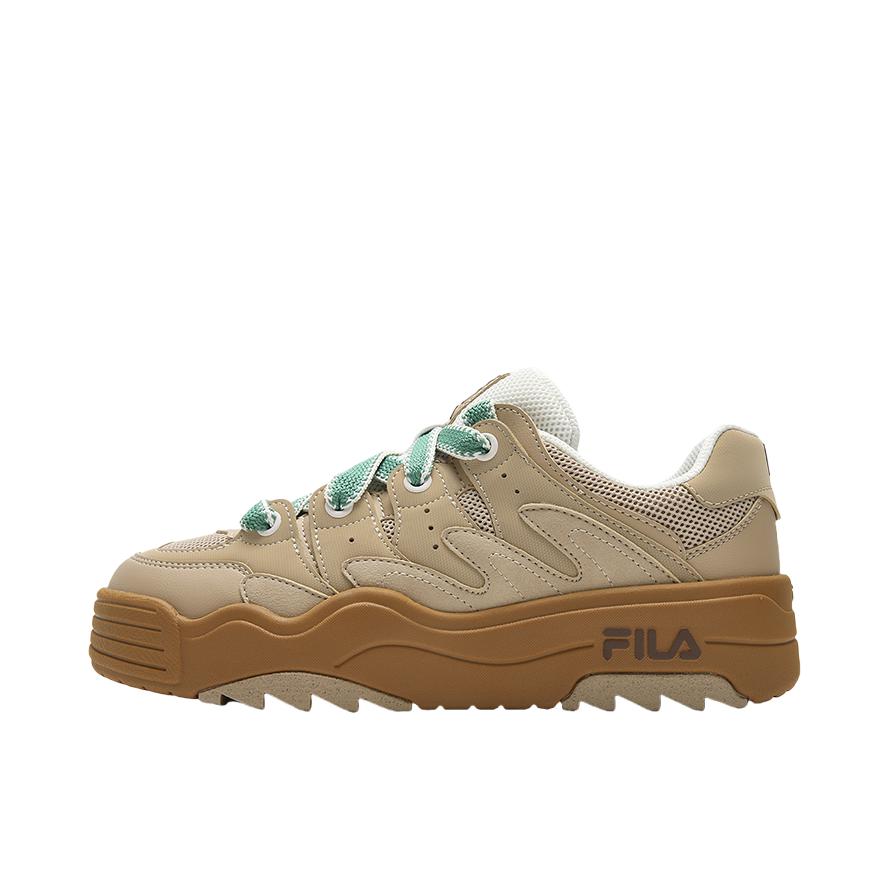 推荐商品：FILA/斐乐 Rosetta 系带 厚底增高 复古 运动休闲鞋 女款/饼干棕