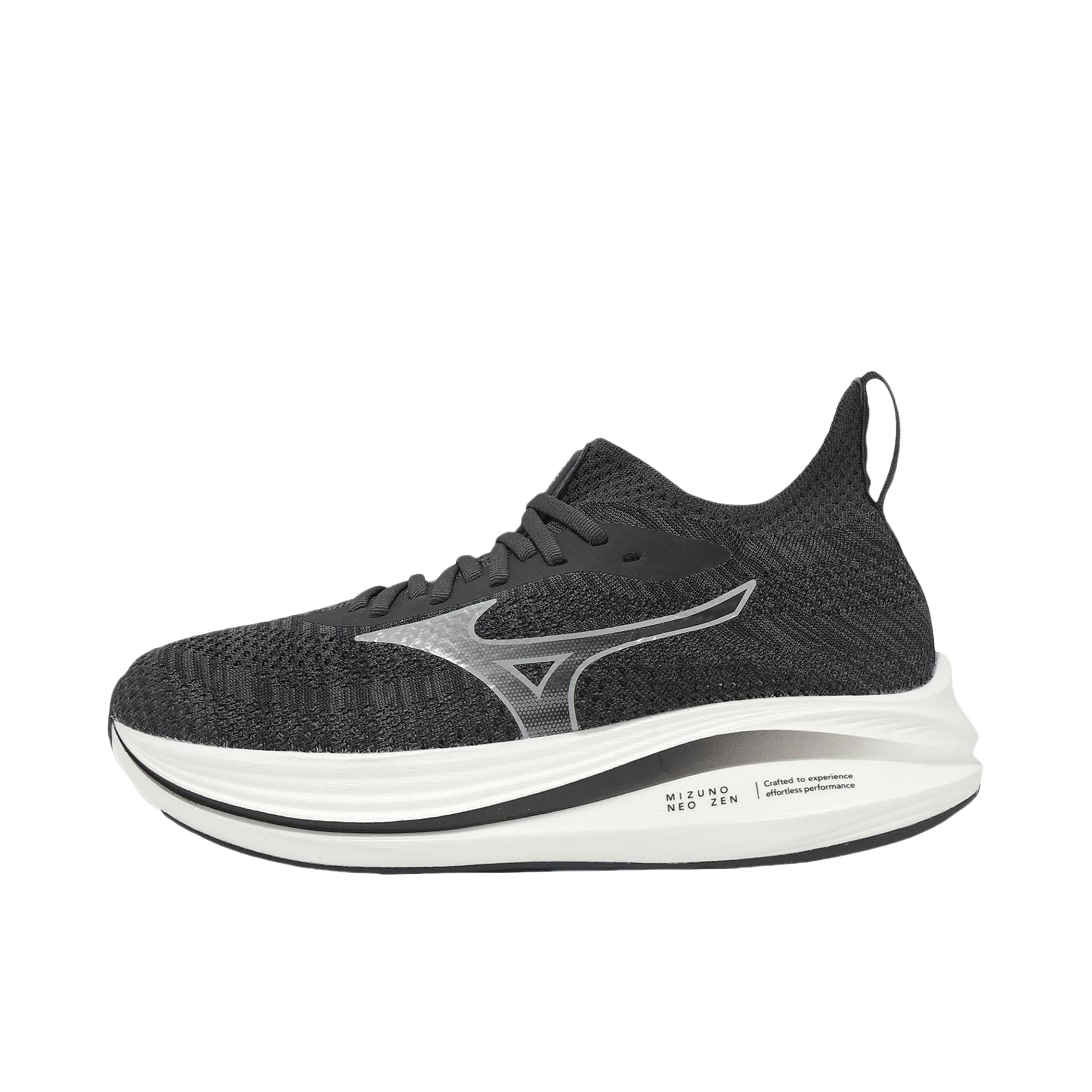 推荐商品：Mizuno/美津浓 Neozen 防滑耐磨 舒适减震 中帮 时尚百搭 跑鞋 黑色/白色/灰色