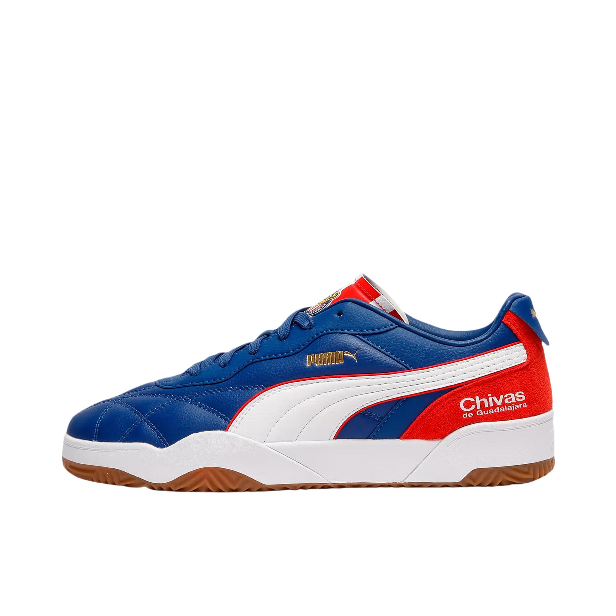 推荐商品：Puma/彪马 Tifosi 板鞋 舒适系带轻便透气防滑耐磨复古百搭时尚潮流薄底流光风 蓝色