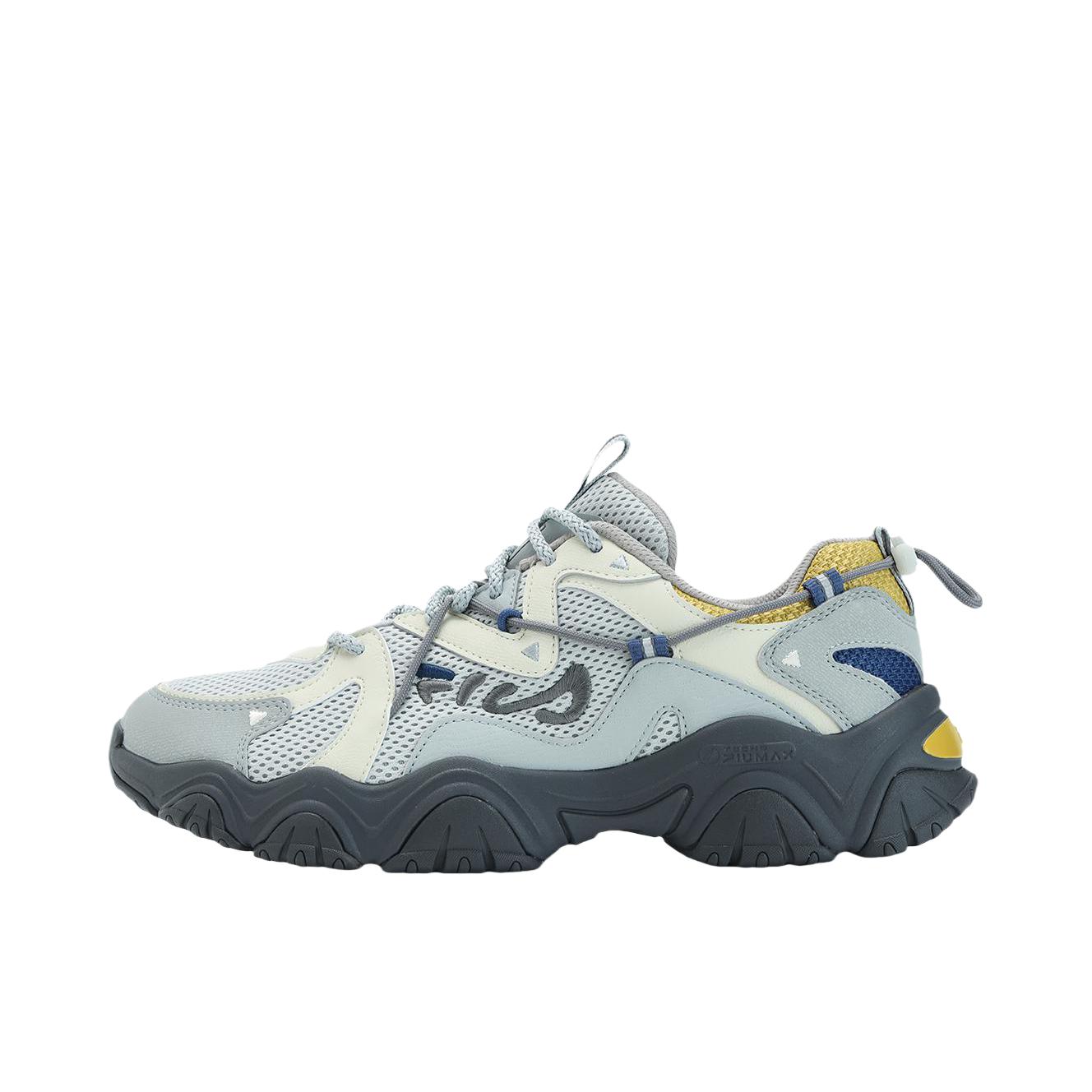 推荐商品：FILA/斐乐 猫爪4代 运动休闲鞋 潮流复古增高轻便合成革 水滴灰/海面灰