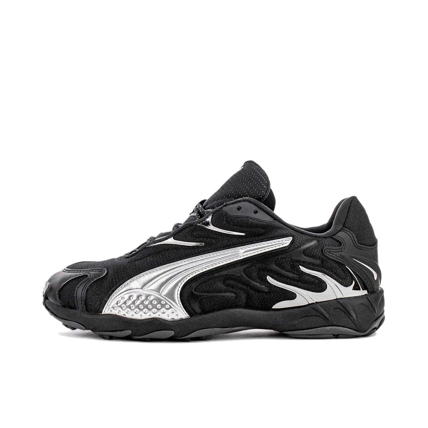 推荐商品：Puma/彪马 Inhale Mesh 运动休闲鞋 防滑耐磨缓震低帮系带复古贴合 黑色/银色