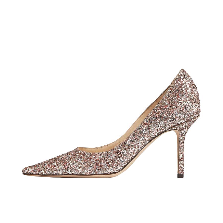 推荐商品：Jimmy Choo Love 85 浅口 时尚优雅 舒适 细跟 尖头 套脚 婚鞋 高跟鞋 玫瑰粉色