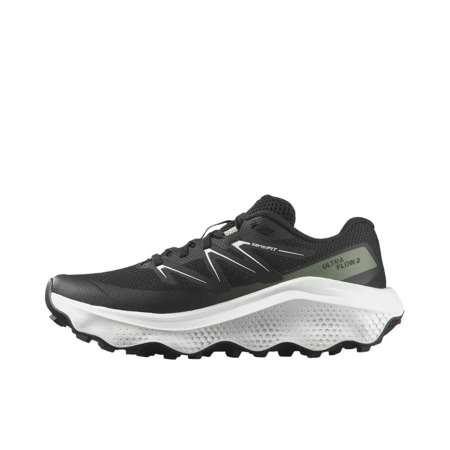 推荐商品：Salomon/萨洛蒙 ULTRA FLOW 2 跑鞋 轻量户外防水缓震 男款/黑色/白色/龙舌兰绿