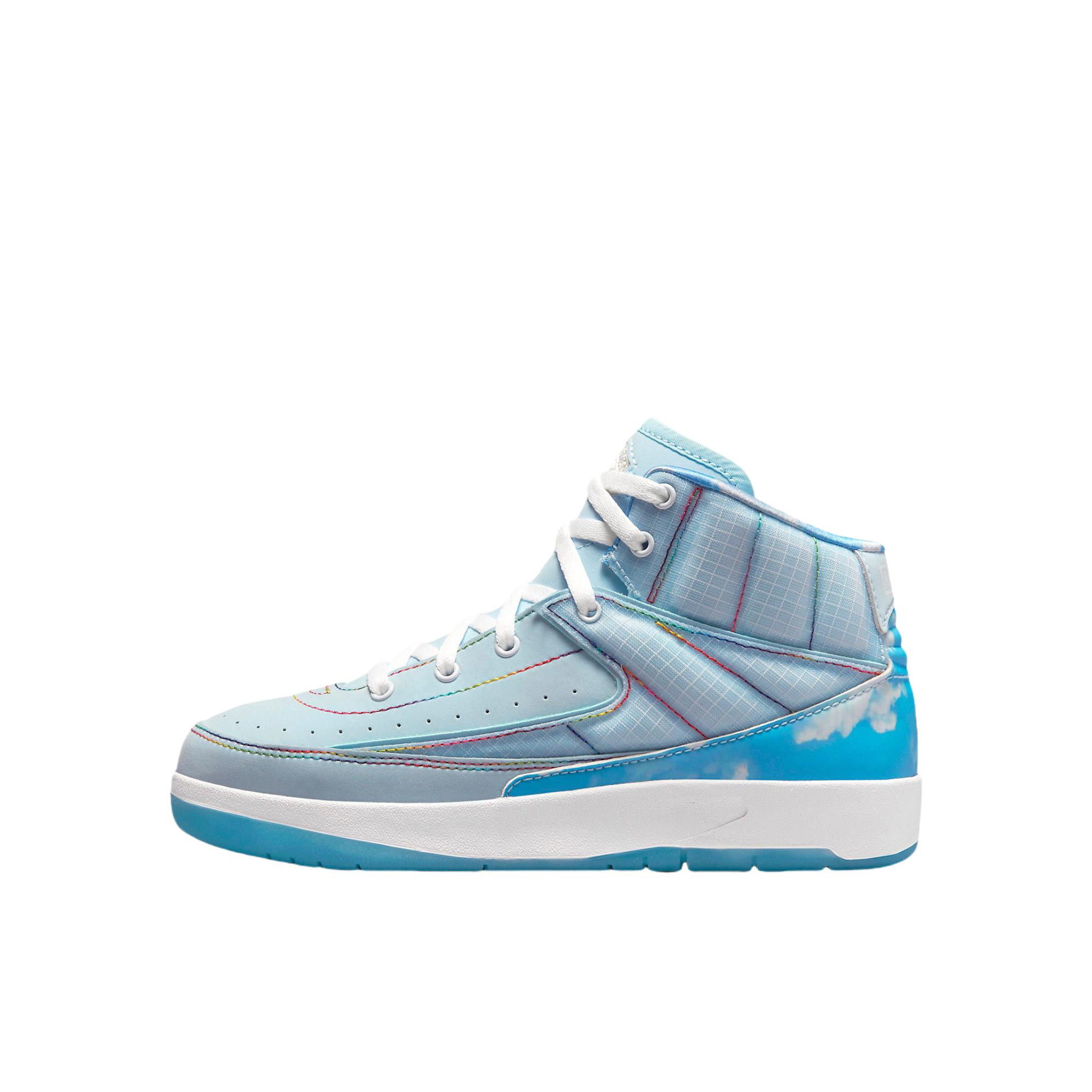 推荐商品：Air Jordan 2 防滑耐磨 舒适减震 百搭复古 运动鞋儿童 J Balvin联名/小童/天蓝色