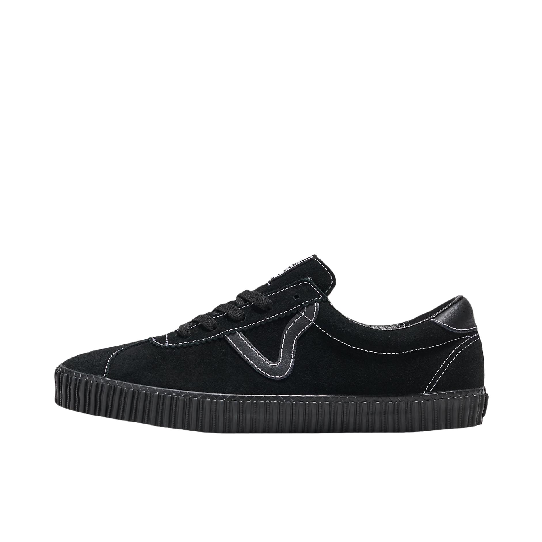 推荐商品：Vans/范斯 Sport 板鞋 舒适防滑耐磨软底T头牛筋底百搭时尚复古休闲轻便薄底 黑色 
