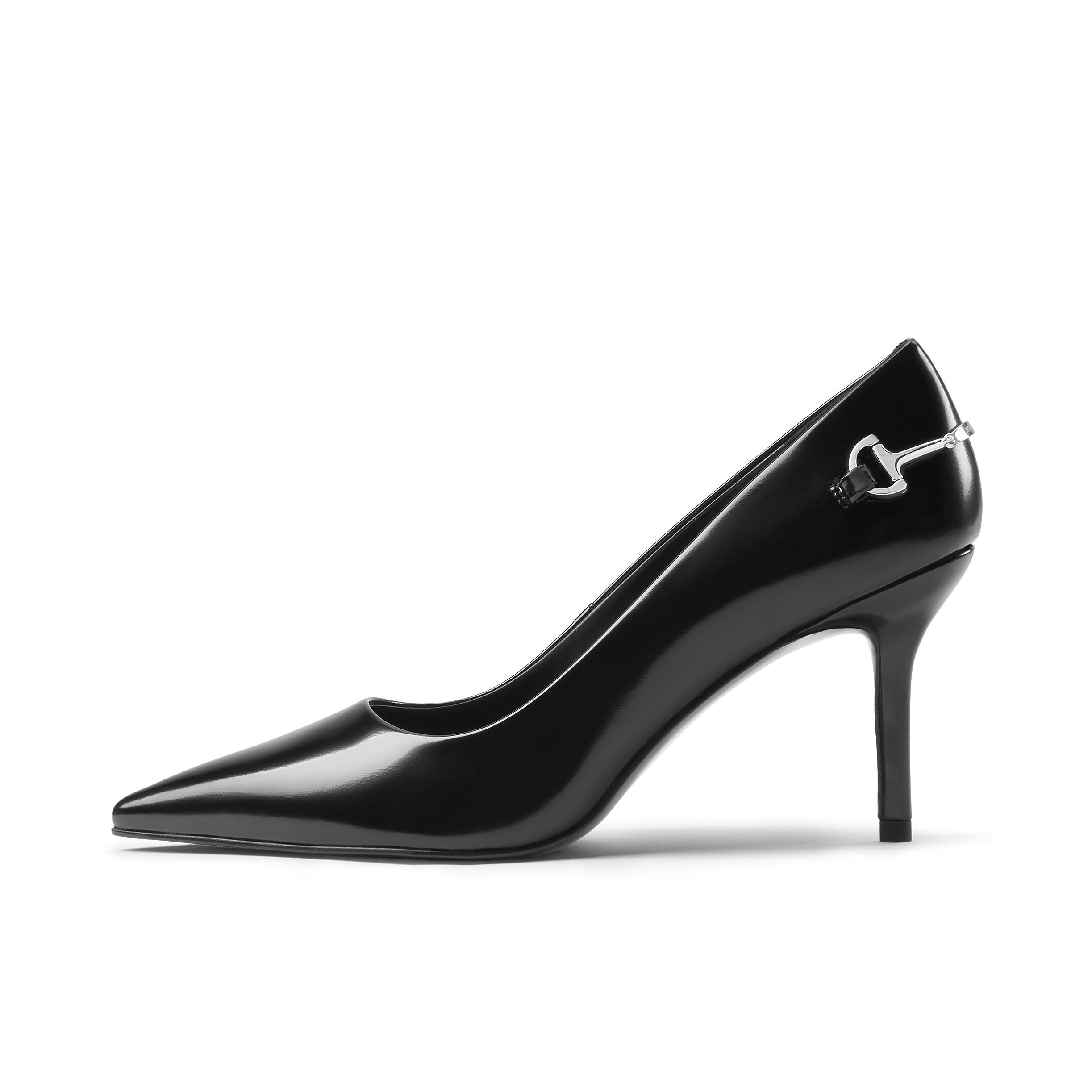 推荐商品：CHARLES&KEITH 高跟鞋 细跟气质通勤尖头 CK1-60361567 黑色