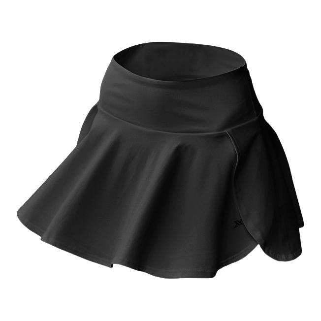 推荐商品：悦步 小蛮腰系列纯色高腰透气半身短裙 女装 YDJSDK 黑