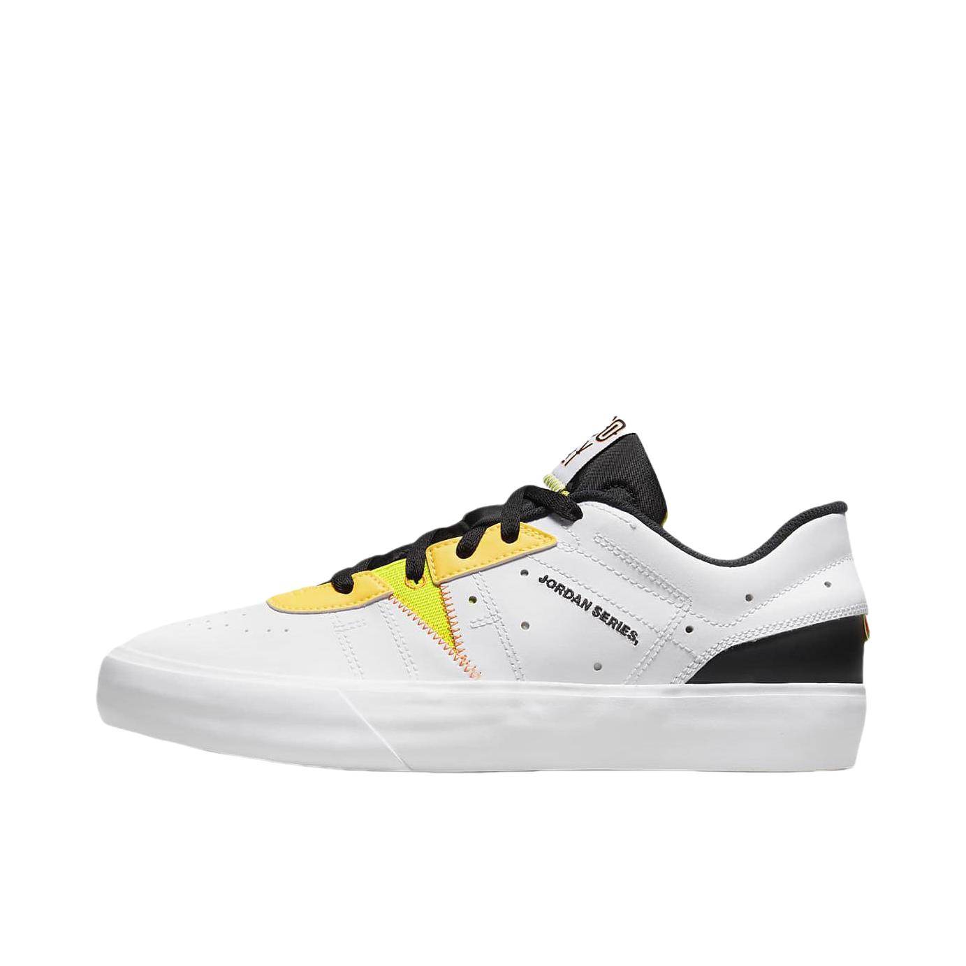 推荐商品：Air Jordan Series ES 防滑耐磨 减震轻便 复古百搭 透气 板鞋 白色/黄色/黑色
