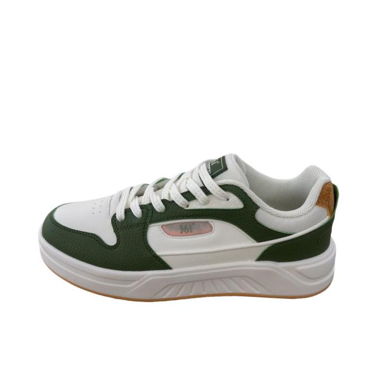 推荐商品：361度 启航4.0 板鞋 运动低帮舒适轻便 羽毛白/野外绿