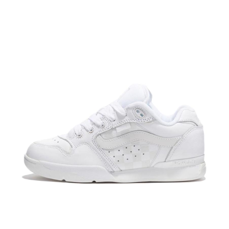推荐商品：Vans/范斯 Rowley XLT LX 板鞋 防滑耐磨减震轻便舒适防水绒面革简约潮流百搭时尚 纯白色