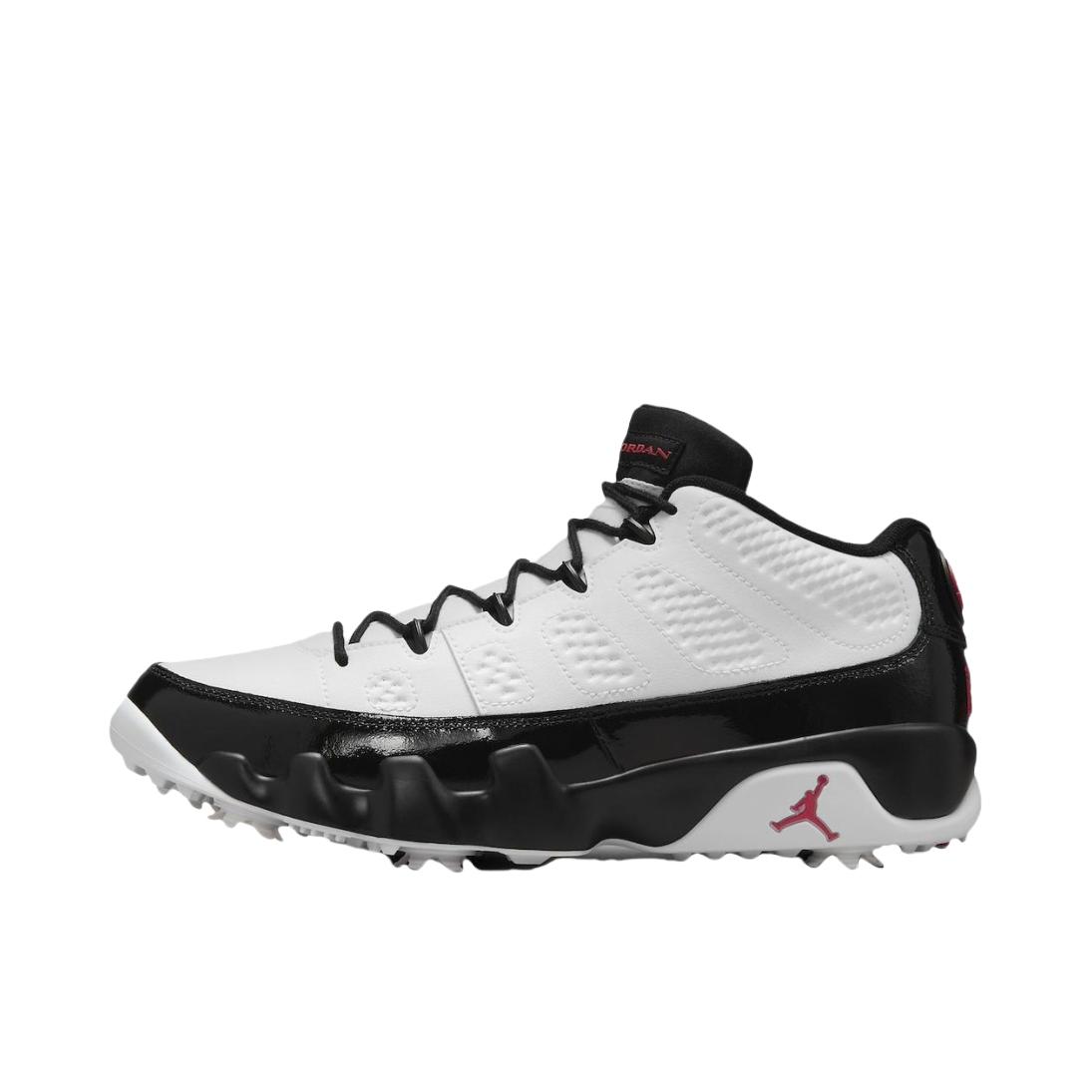 推荐商品：Air Jordan 9 Golf 百搭舒适 耐磨 高尔夫鞋 黑色/白色/红色