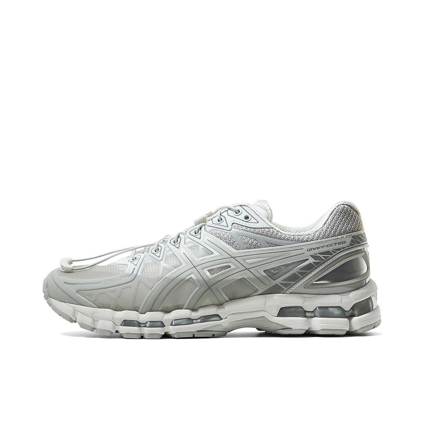 推荐商品：Asics/亚瑟士 GEL-Kayano 20 舒适减震 防滑耐磨 透气 复古 时尚潮流 轻便 网布 跑鞋 UNAFFECTED联名/灰色