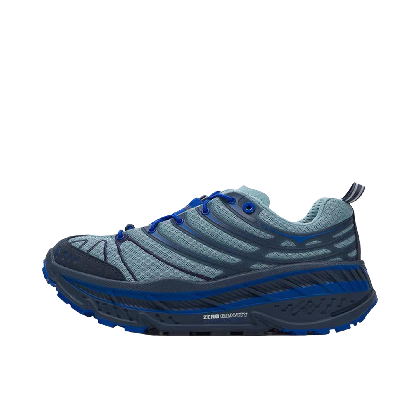 推荐商品：HOKA ONE ONE  Stinson Evo OG  舒适缓震  低帮 越野鞋 系带 防滑耐磨 百搭  跑鞋 深蓝色