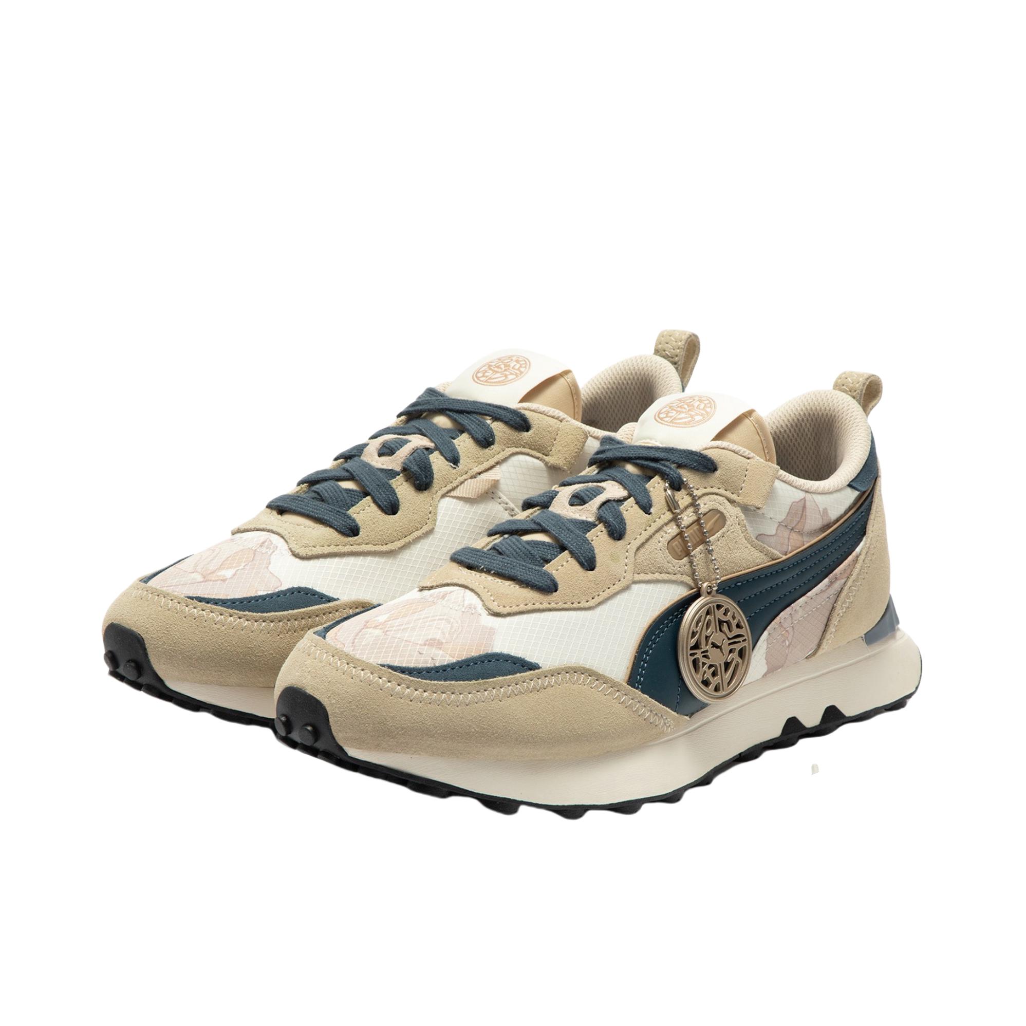 推荐商品：Puma/彪马 Rider FV 运动休闲鞋 减震防滑耐磨舒适轻便网面透气复古百搭抓地 黄色/绿色