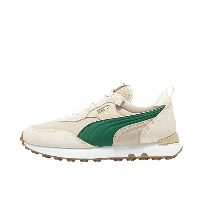 推荐商品：Puma/彪马 Rider FV 运动休闲鞋 减震防滑耐磨舒适轻便网面透气复古百搭抓地 灰色/绿色