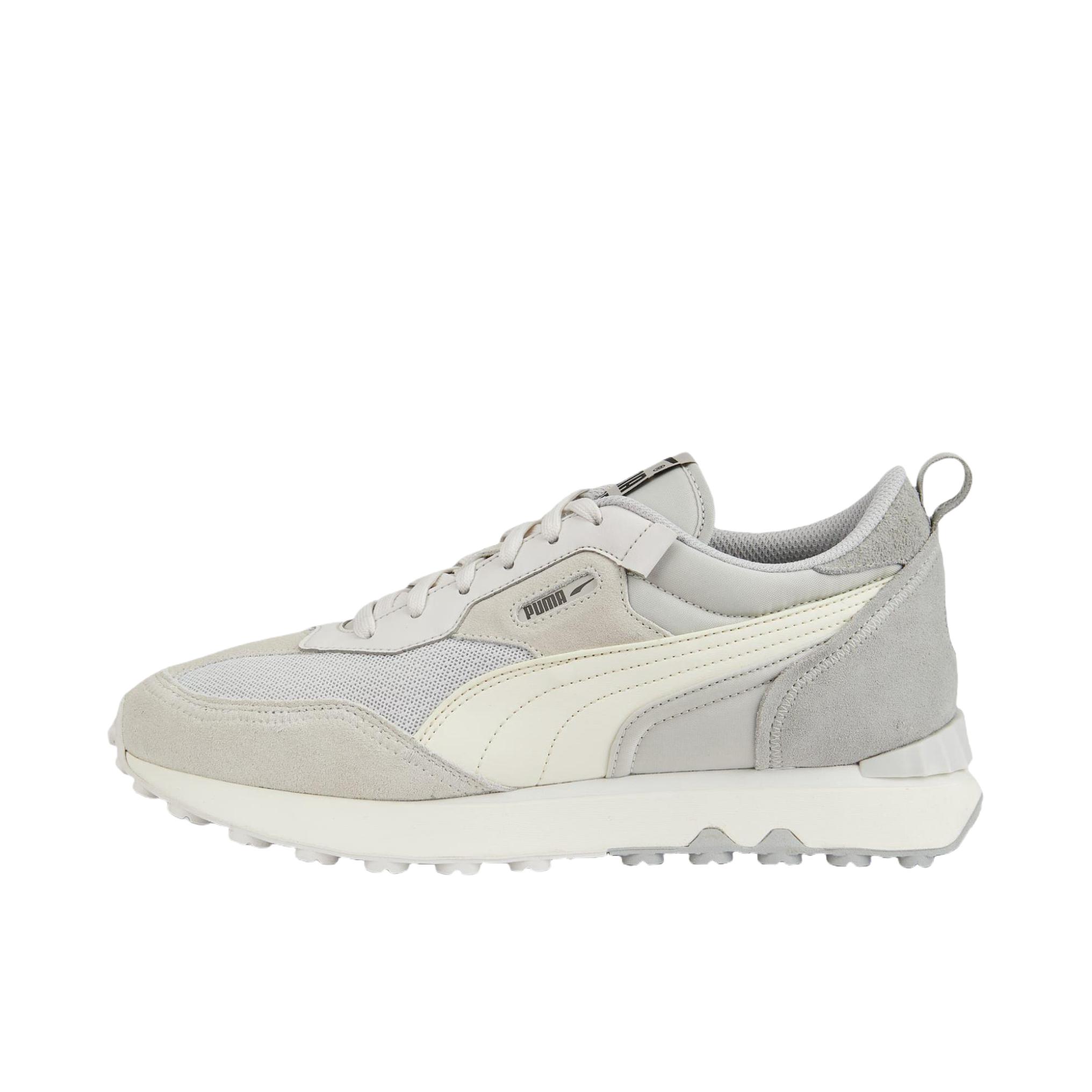 推荐商品：Puma/彪马 Rider FV 运动休闲鞋 减震防滑耐磨舒适轻便网面透气复古百搭抓地 灰色/白色