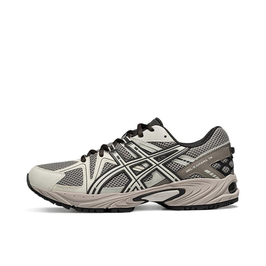 推荐商品：Asics/亚瑟士 Gel-Kahana TR 潮流复古 合成革 织物 运动休闲鞋 深灰色/米白色