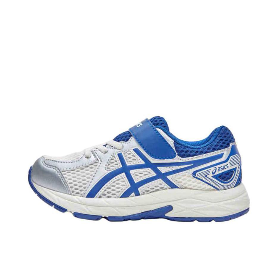 推荐商品：Asics/亚瑟士 缓冲 耐磨 中底 运动鞋儿童 1014A356 大童/蓝色/银色