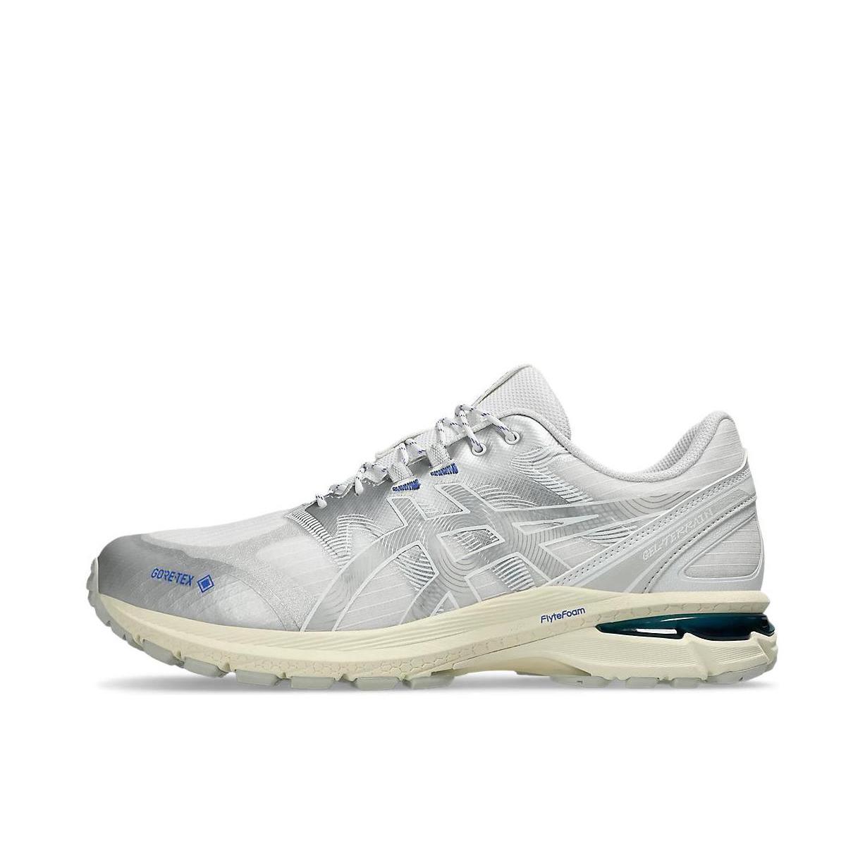 推荐商品：Asics/亚瑟士 Gel-Terrain 跑鞋 简约复古舒适百搭防滑耐磨网布透气轻便慢跑 白色/银色