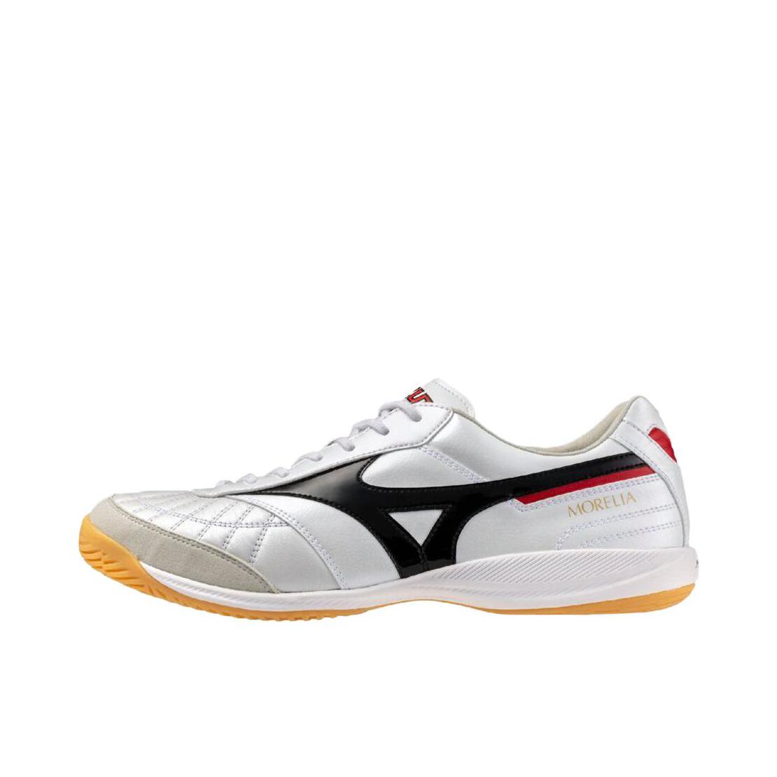 推荐商品：Mizuno/美津浓 Morelia Sala Elite AG 胶质 短钉 足球鞋 2E宽/白色/黑色