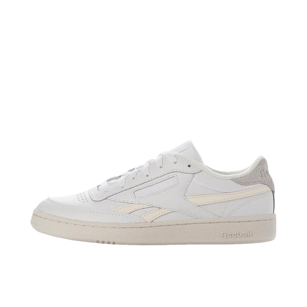 推荐商品：Reebok/锐步 Club C Revenge 防滑耐磨 透气 板鞋 白色/浅棕色