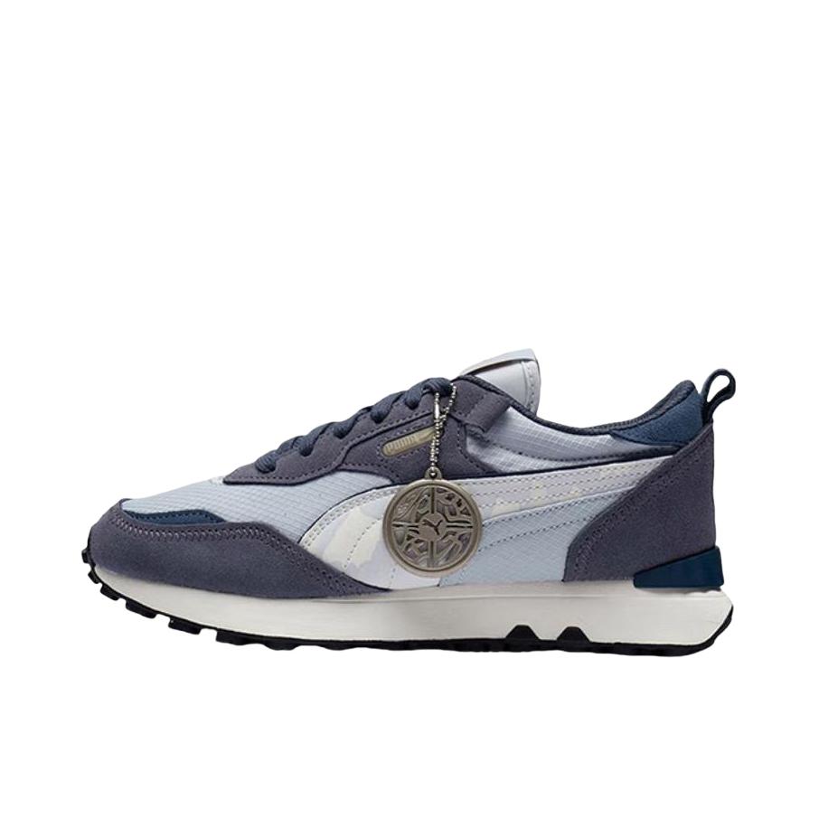 推荐商品：Puma/彪马 Rider FV 运动休闲鞋 减震防滑耐磨舒适轻便网面透气复古百搭抓地 铂金灰/沥青色