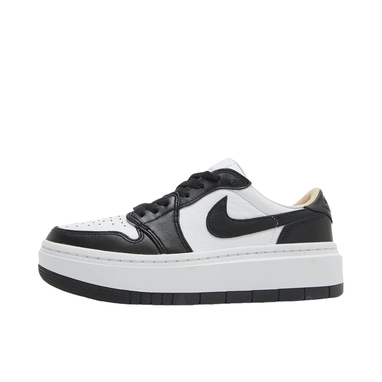 推荐商品：Jordan Air Jordan 1 elevate 板鞋 圆头厚底减震防滑复古增高 低帮/黑色/白色