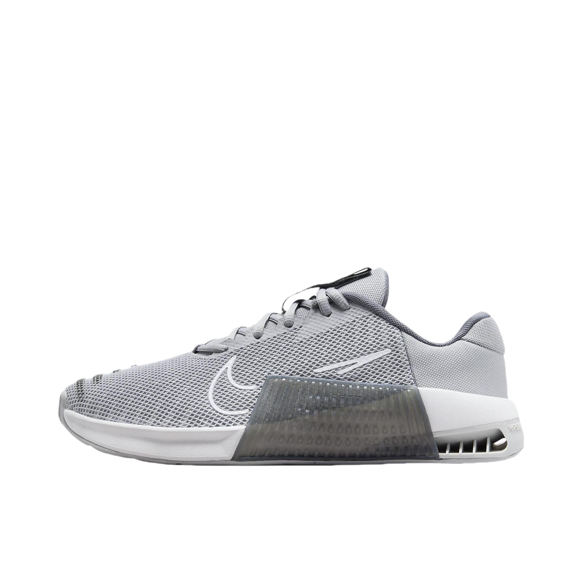 推荐商品：Nike Metcon 9 轻便透气 网面速干 减震 耐磨防滑 深蹲 训练鞋 灰色