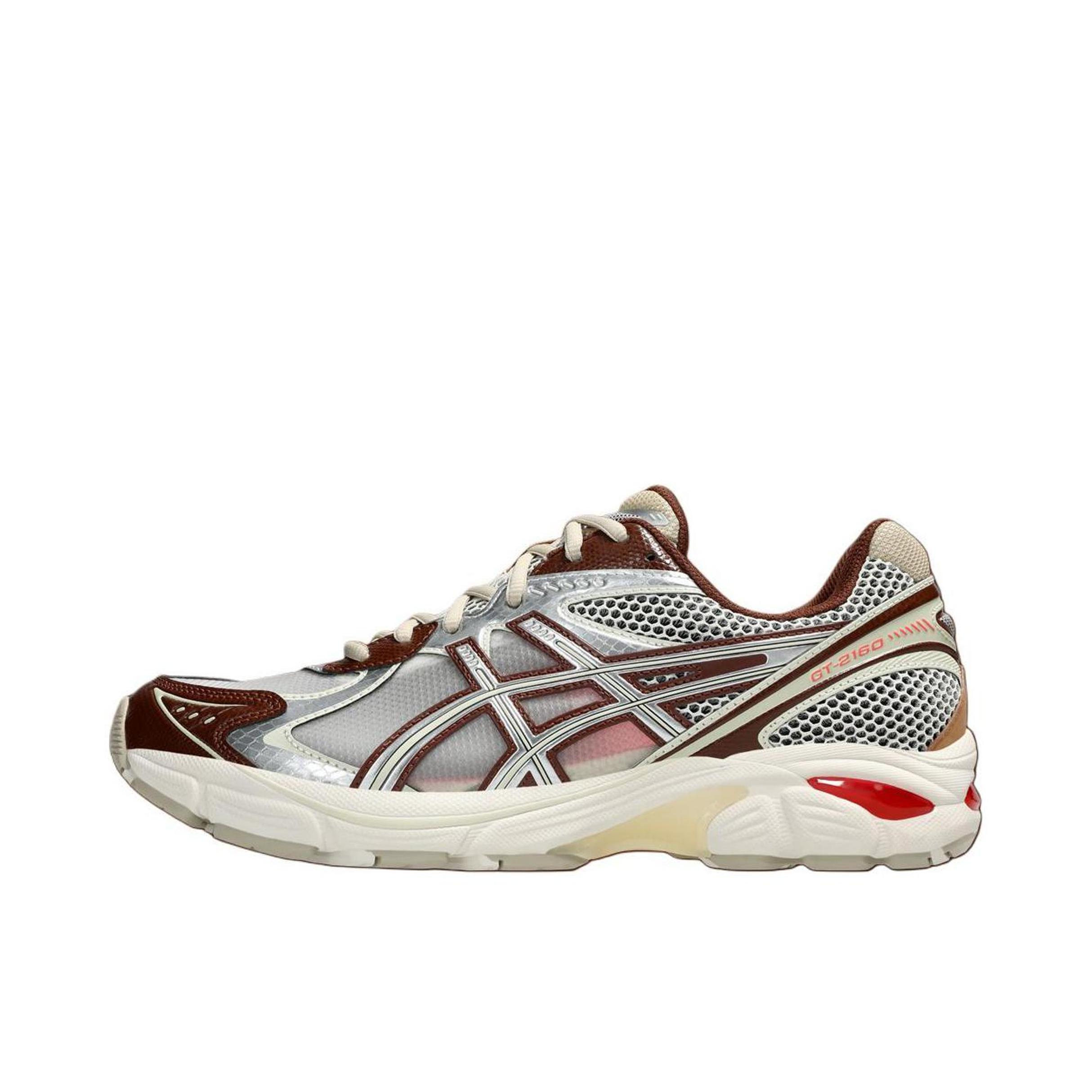 推荐商品：Asics/亚瑟士 GT-2160 跑鞋 拼接舒适缓震网面防滑耐磨复古简约百搭时尚合成革织物耐用短跑圆头支撑 米色/浅棕色