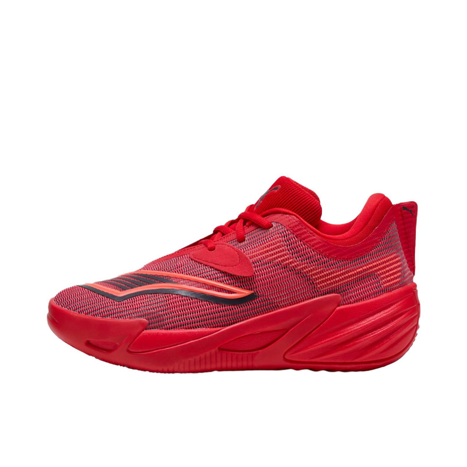 推荐商品：Puma/彪马 ALL PRO NITRO 2 篮球鞋 抗扭轻量百搭耐磨低帮系带 永恒红色/新海军蓝 