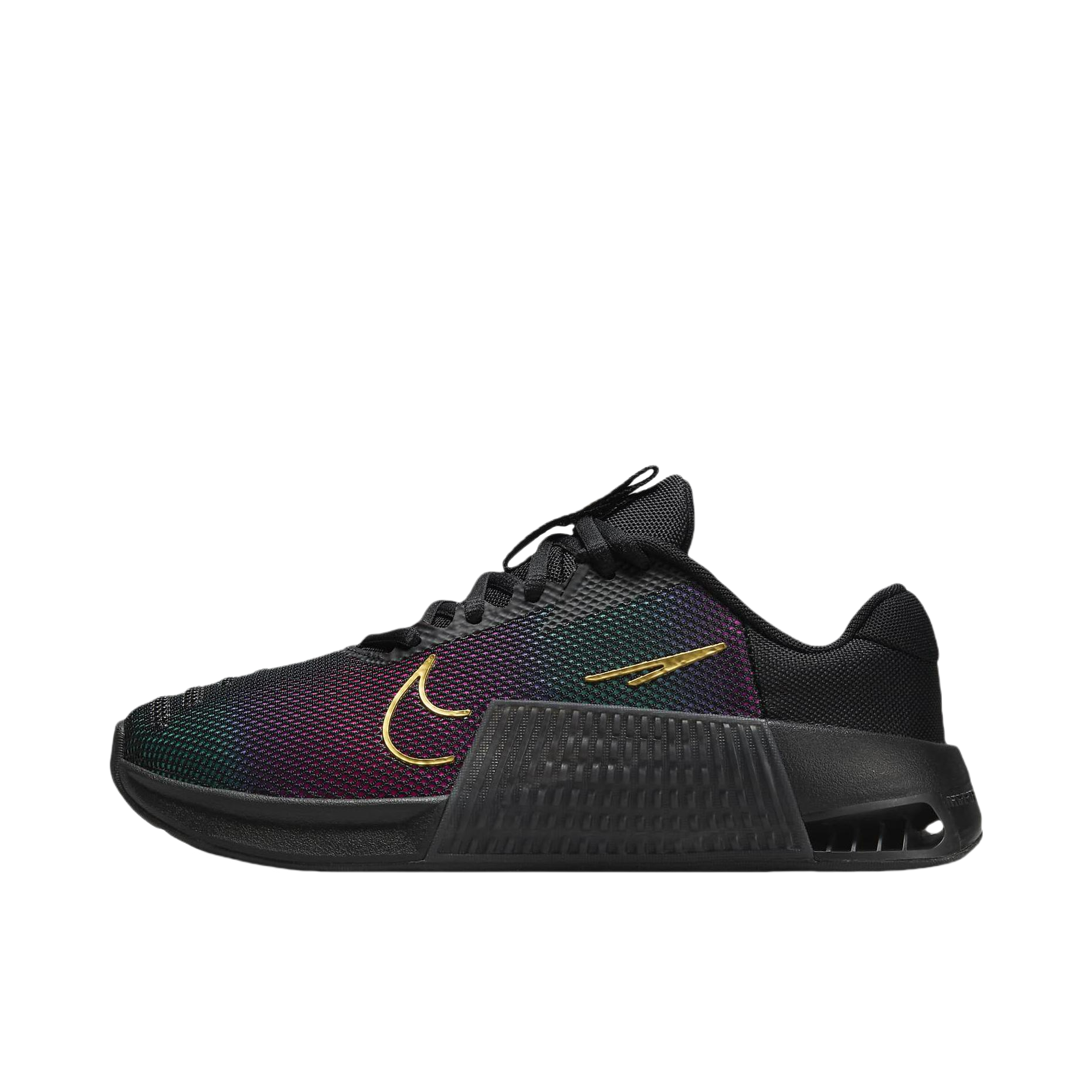 推荐商品：Nike Metcon 9 轻便透气 网面速干 减震 耐磨防滑 深蹲 训练鞋 女款/紫黑色