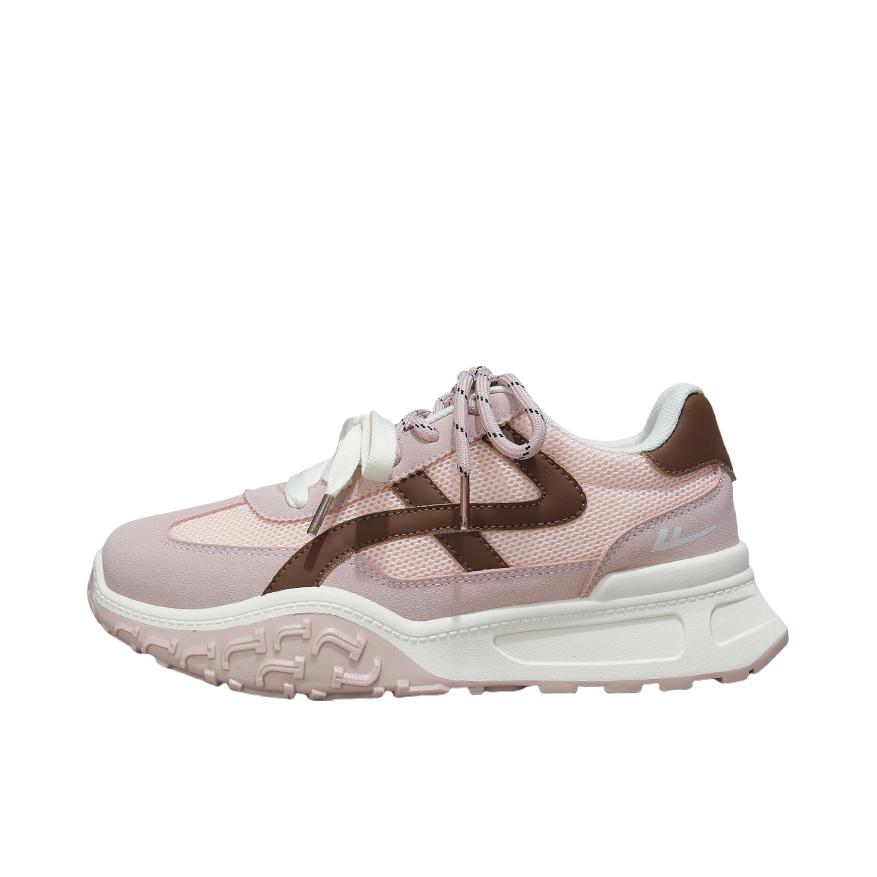 推荐商品：回力 运动休闲鞋 复古学生学院风镂空 WXY-M185C01 女款/芭蕾粉