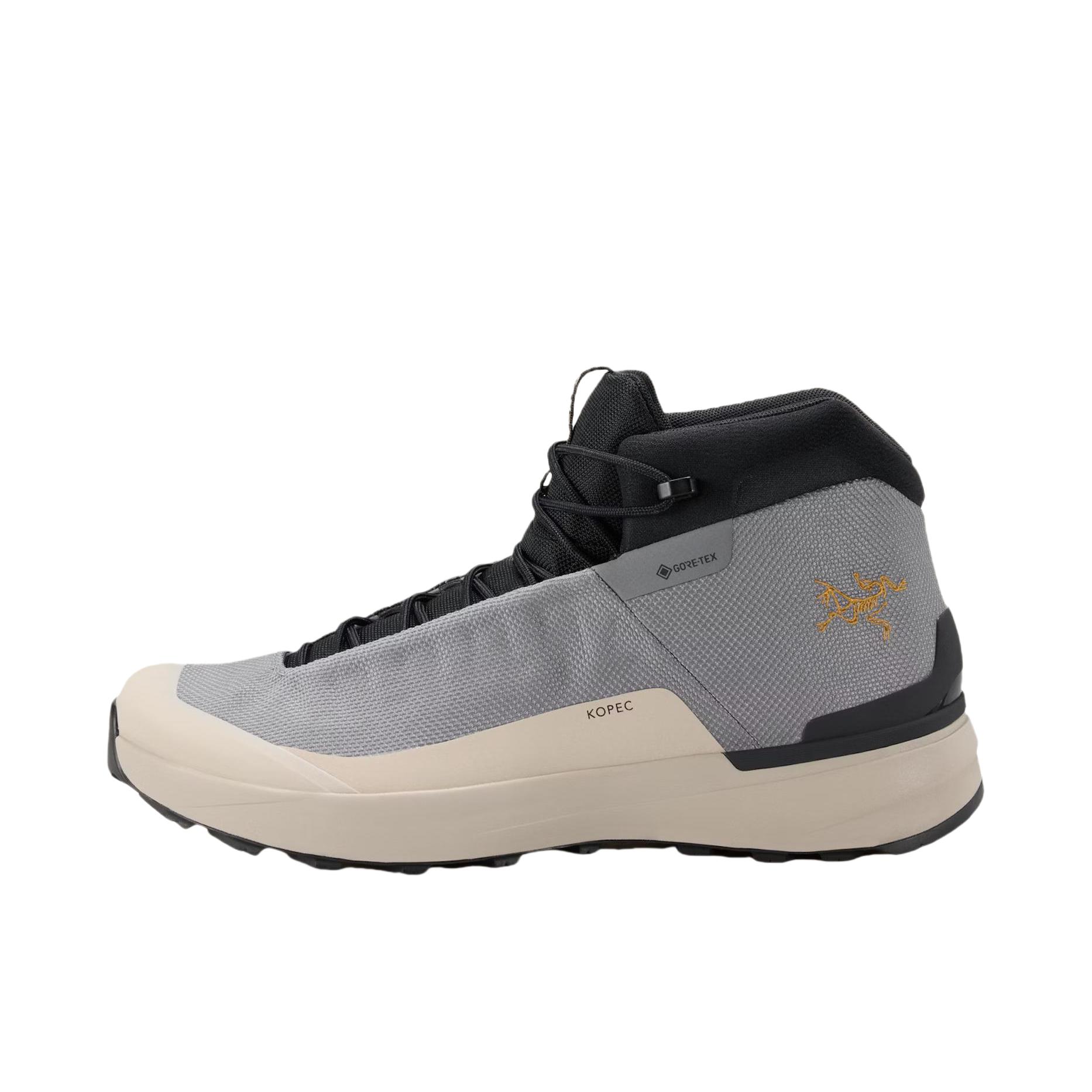 推荐商品：Arc'teryx/始祖鸟  Kopec Mid GTX  舒适透气 防滑耐磨 百搭时尚  户外鞋 灰色