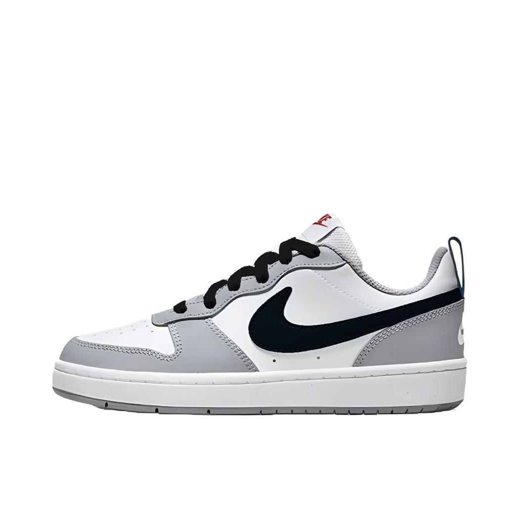 推荐商品：【定制球鞋】 Nike Court Borough 板鞋 防滑防水轻便减震手绘减龄做旧甜酷高街合成革甜妹包裹性复古婚鞋增高小白鞋薄底秋冬脏脏鞋 大童/钛影