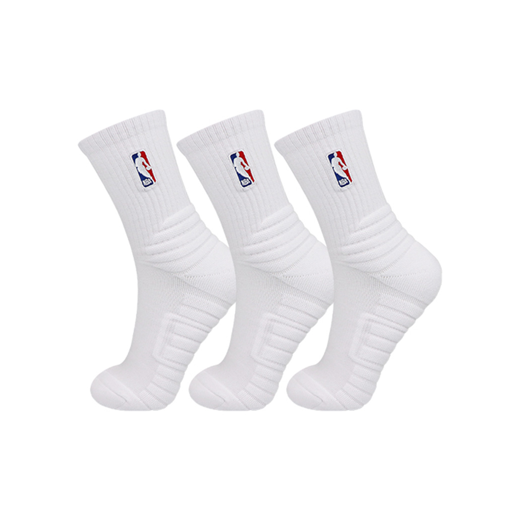 推荐商品：【哈登同款】NBA 加厚毛巾底透气休闲运动长筒袜 NBASK21-1117
