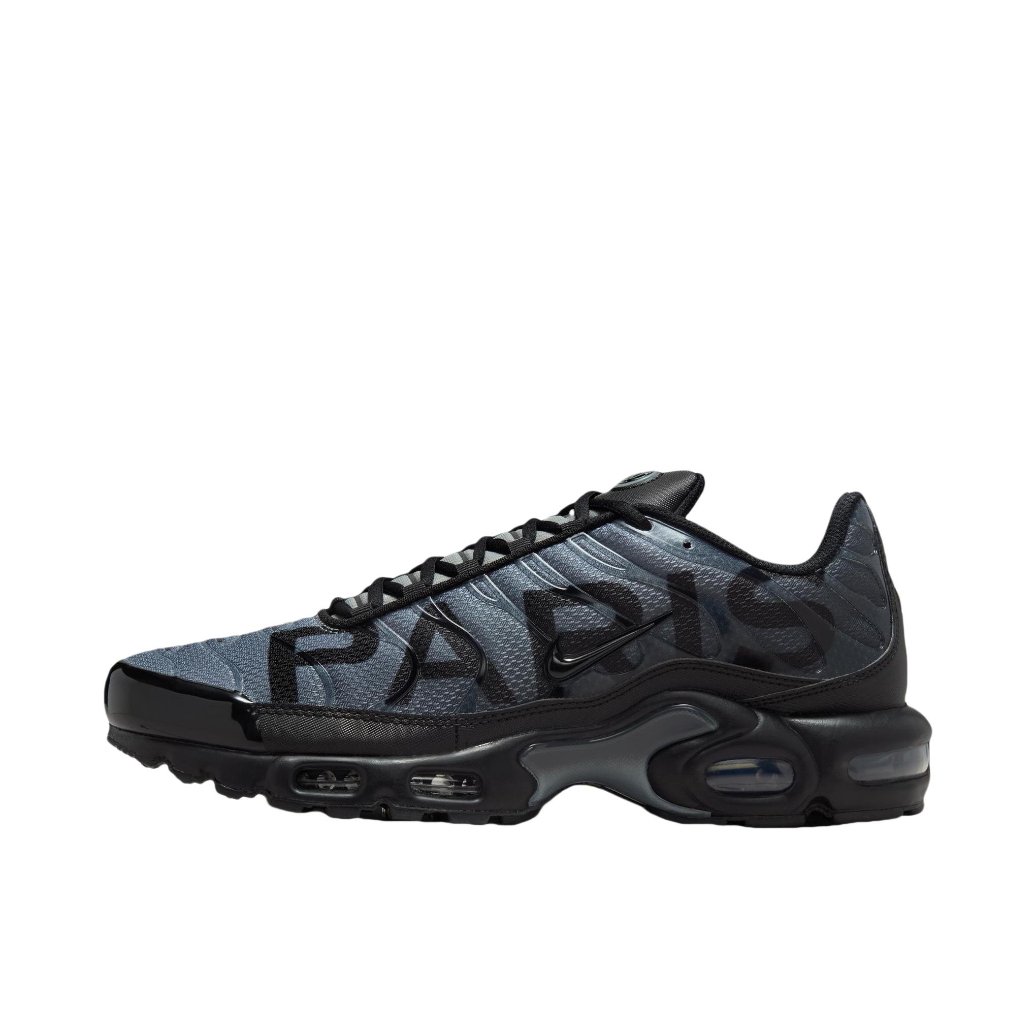 推荐商品：Nike Air Max Plus 跑鞋 休闲舒适轻便网布透气防滑耐磨气垫缓震包裹性贴合圆头 藏蓝色/黑色