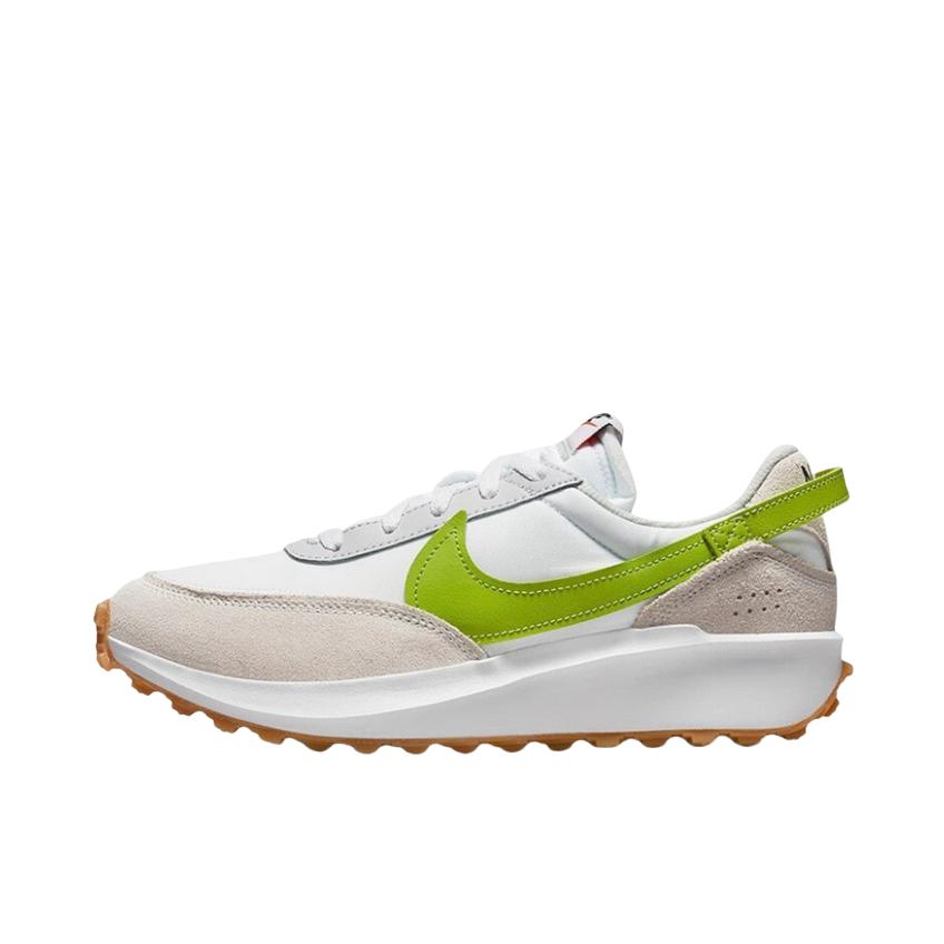 推荐商品：Nike Waffle Debut 运动休闲鞋 轻便缓震防滑复古圆头抓地包裹性 白色/浅绿