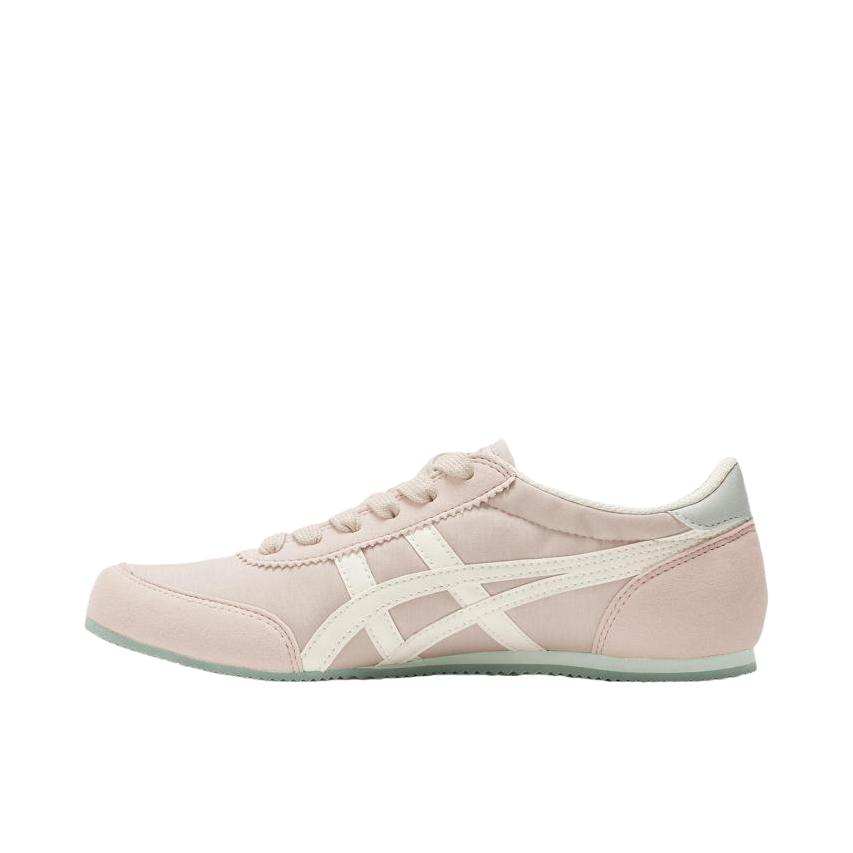 推荐商品：Onitsuka Tiger Track Trainer 运动休闲鞋 防滑耐磨减震透气舒适轻便复古时尚合成革织物易穿 女款/浅粉色/浅蓝色