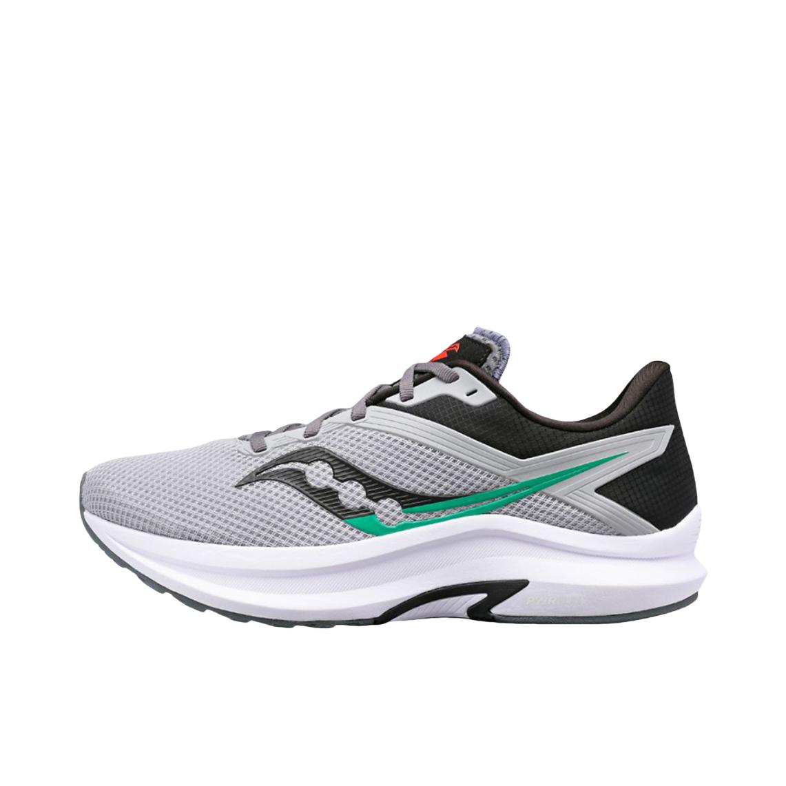 推荐商品：Saucony/索康尼 Axon 脉冲 防滑耐磨 轻盈透气 织物 运动休闲 跑鞋 灰色/黑色
