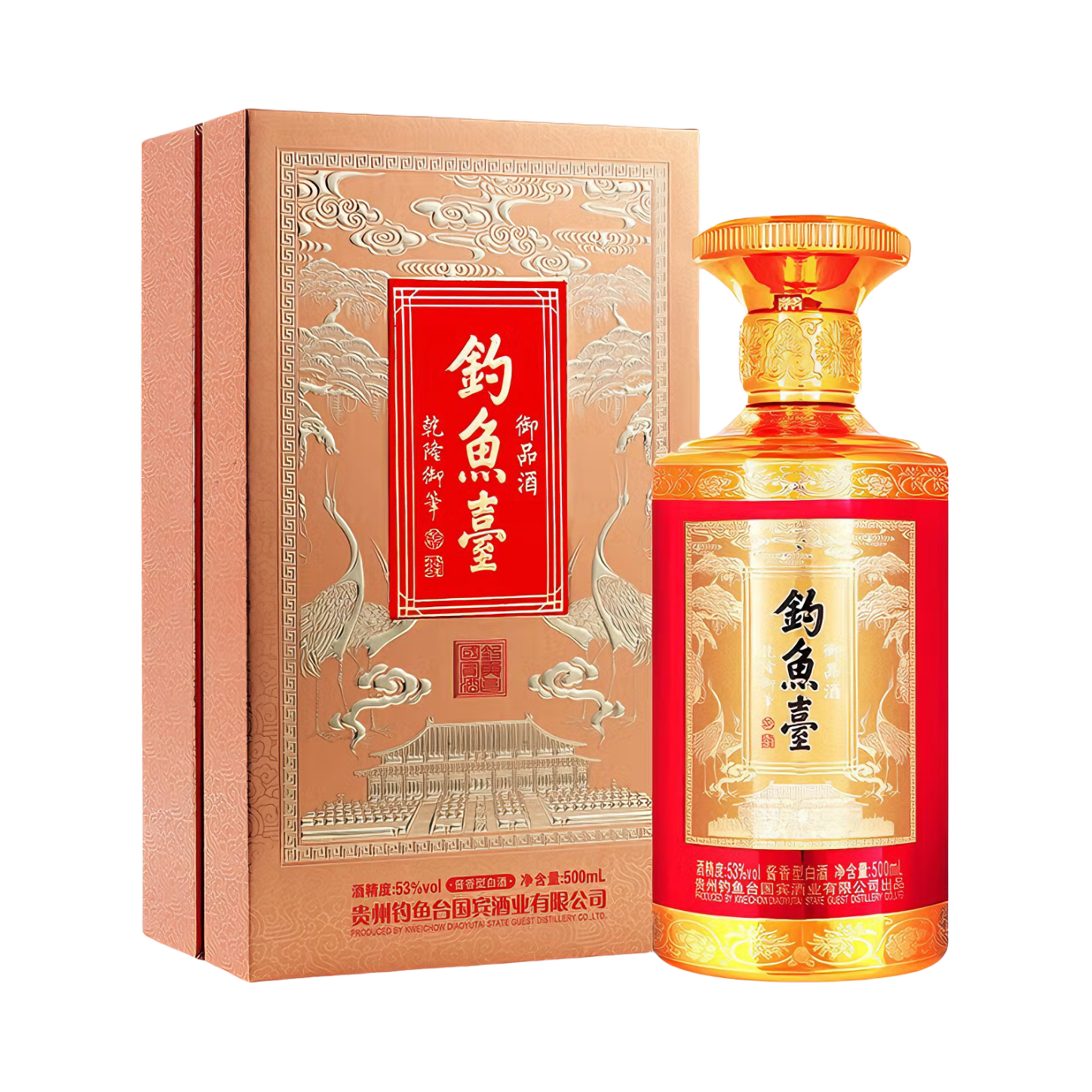 推荐商品：钓鱼台 御品金钻 500ml 53度 白酒 盒装