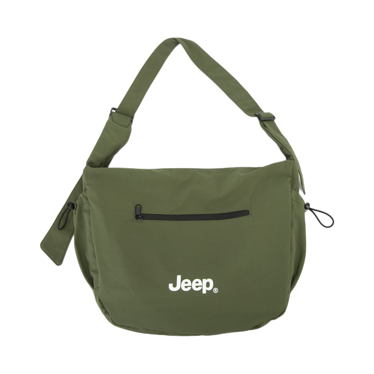 Jeep/吉普 情侣款多色时尚潮流百搭通勤轻便尼龙单肩包斜挎包 绿色